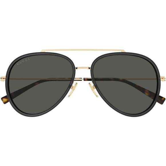 NWT Gucci GG1981S Grey Aviator 56mm Sunglasses main image 4